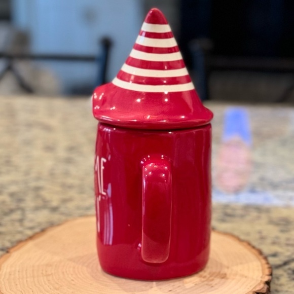 Rae Dunn By Magenta Ceramic Christmas Mug with Decorative Lid - Picture 4 of 8